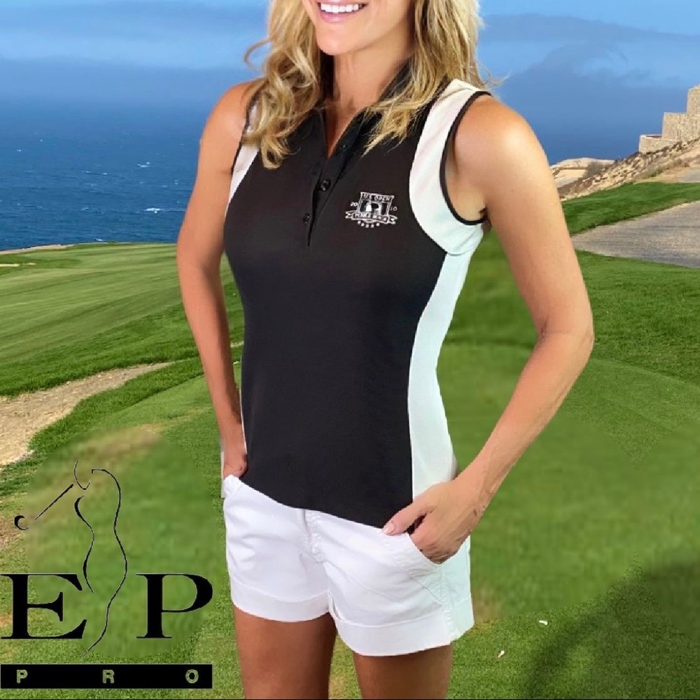 EP PRO Tour Tech Sleeveless Golf Polo US Open 2010 Size Small